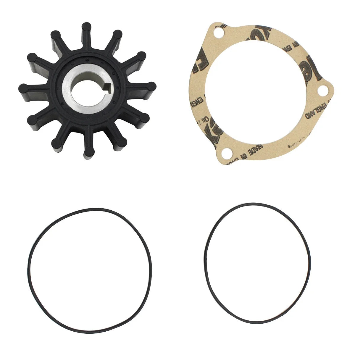 Water Pump Impeller Kit 200175 302875 for Universal Clamp Mount Marine Engine