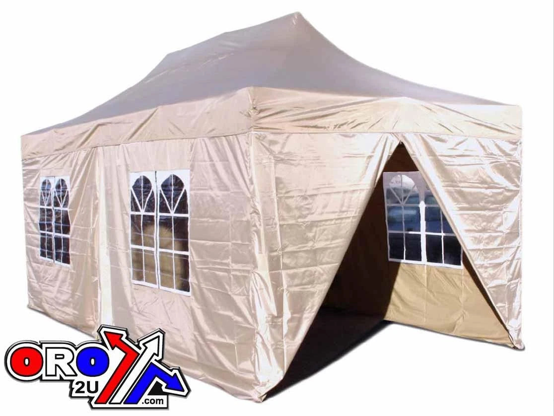 POP UP GAZEBO/TENT/MA RQUEE/AWNING, 3x6m Reinforced Mounting Push, (54KG)