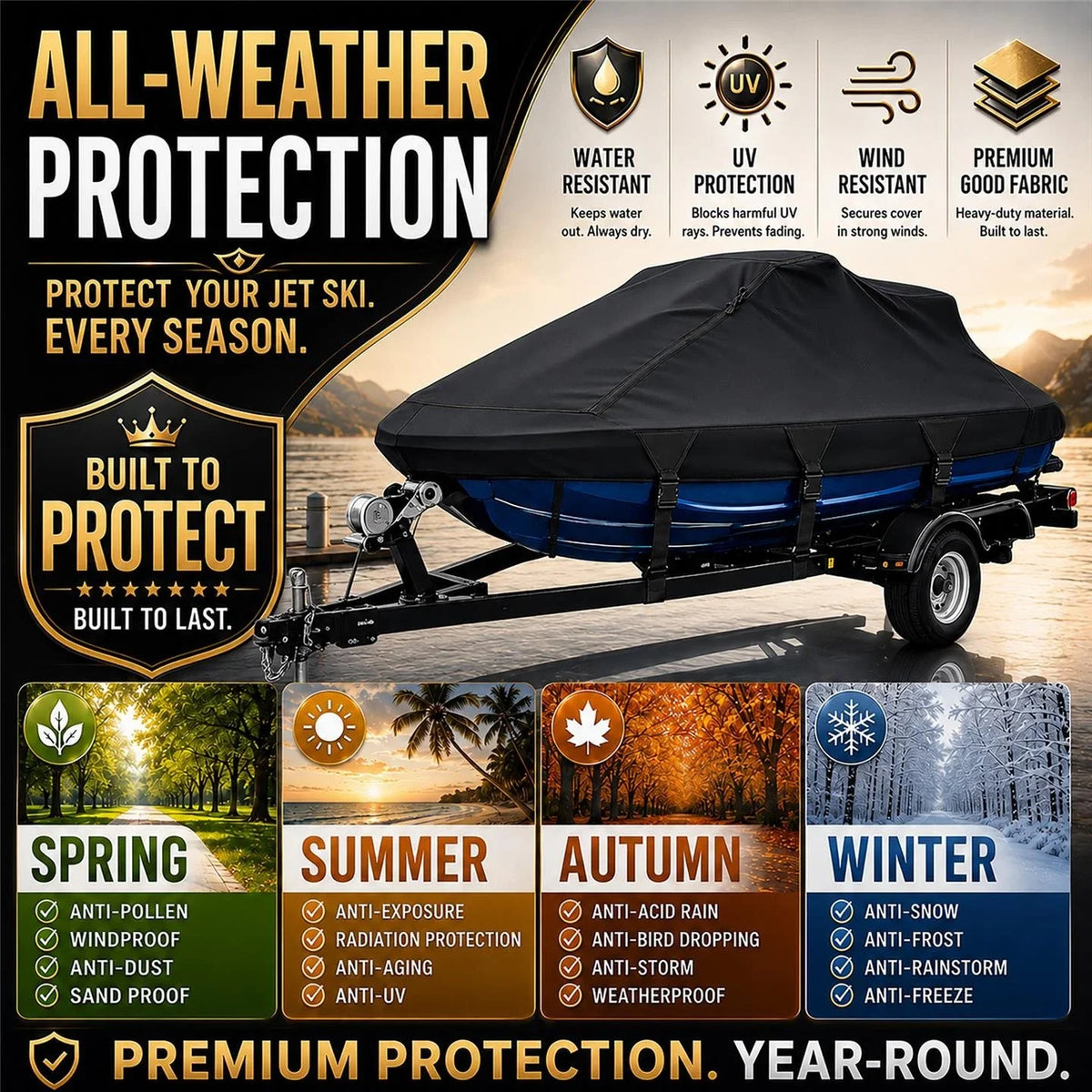 Watercraft Cover for Seadoo GTI SE 130/155 (up to 2010)