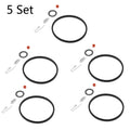 Set of 5 Carburetor Inlet Needle Seat Kit for Tecumseh 631021 631021A 621021B