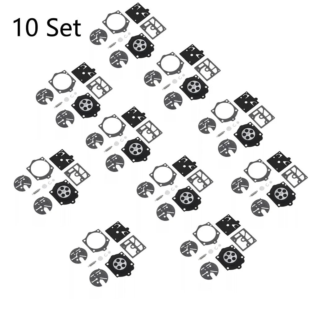Set of 10 Carburetor Gasket Kits for Walbro K10-HDC Husqvarna 44 140S 240S 444