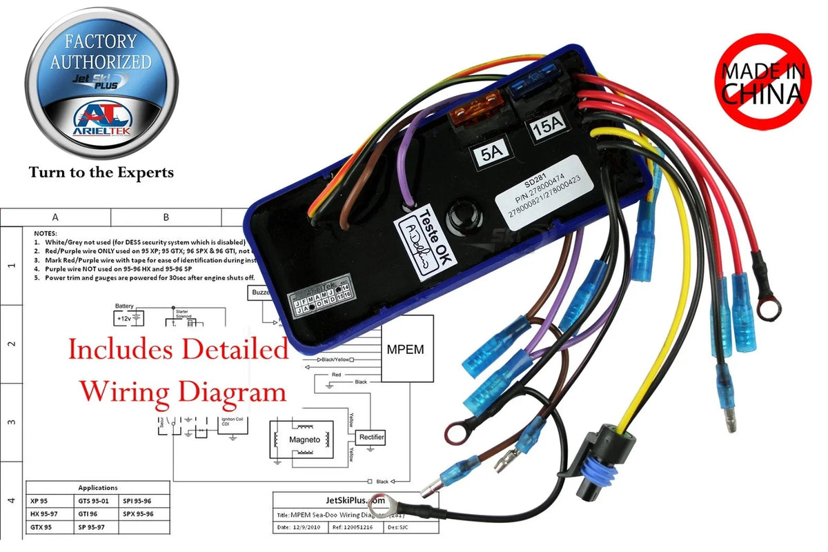 CDI MPEM Module Box for SeaDoo GTS GTX HX SP SPI SPX XP (580–720)