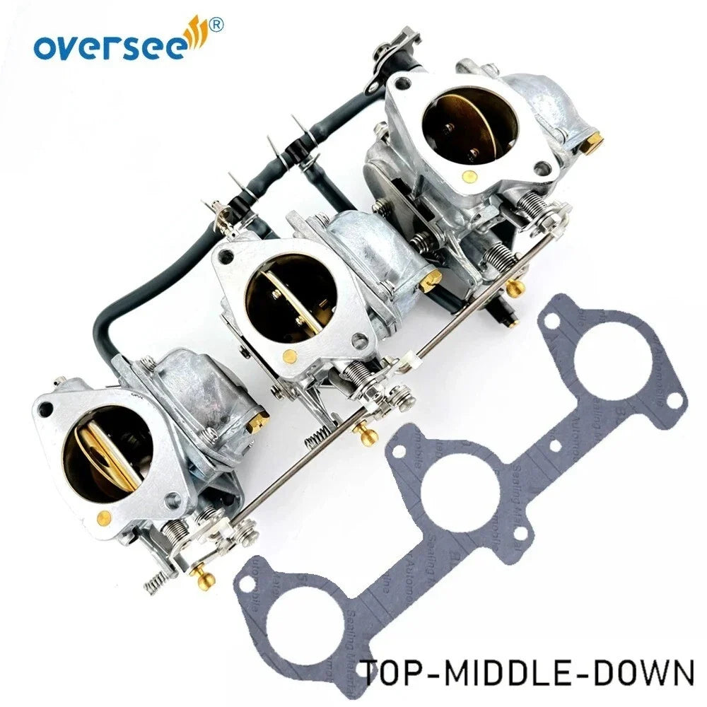 Carburetor Kit w Gasket for Yamaha E60M T60 (60HP) (6k5-14301-01/02/03)