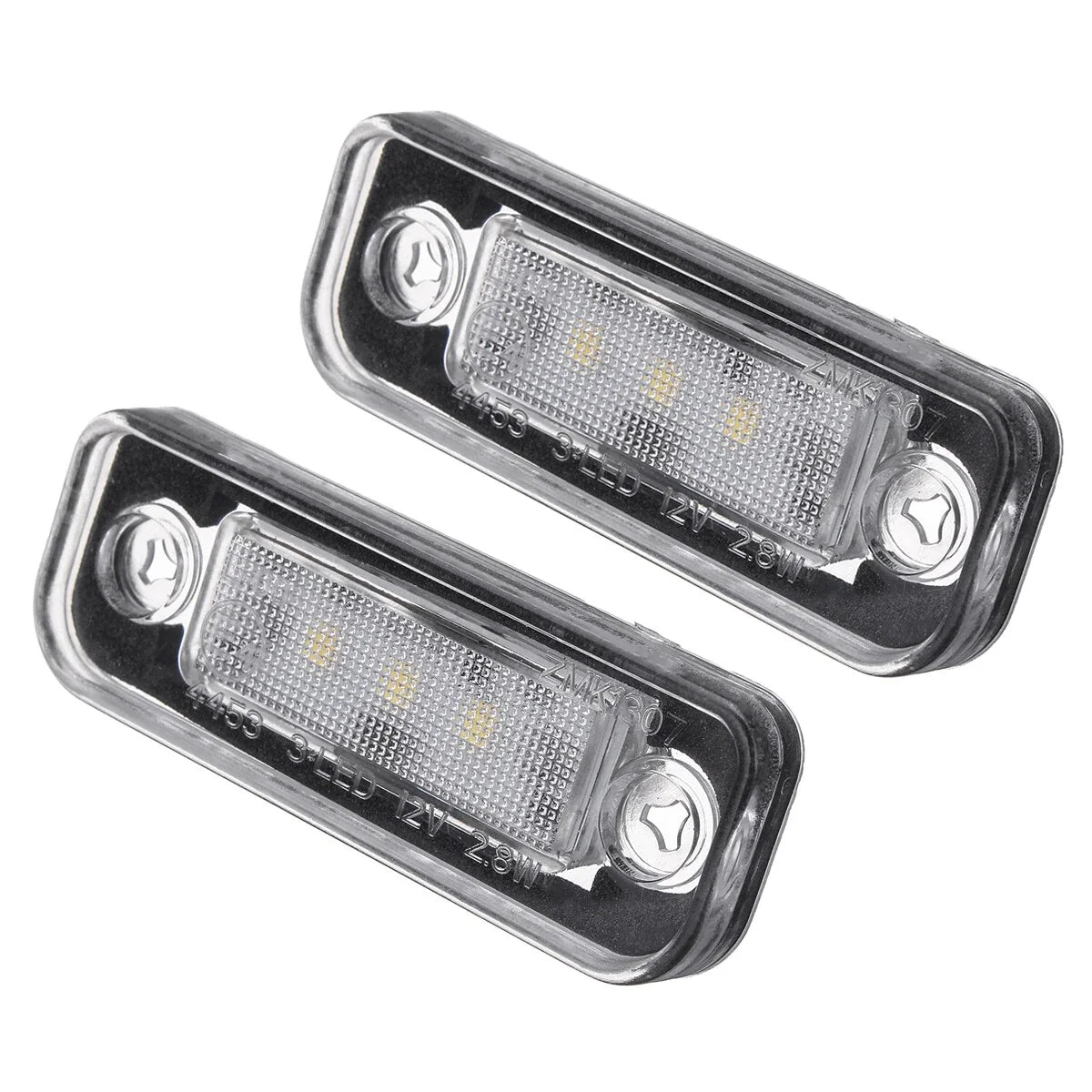 2X LED License Plate Lights for Benz CLS (2004–2010) E-Class (2002–2008)