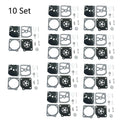 10x Carburetor Diaphragm Kit for Zama RB-41 Stihl 20T 021 023 025 FS300 FS350
