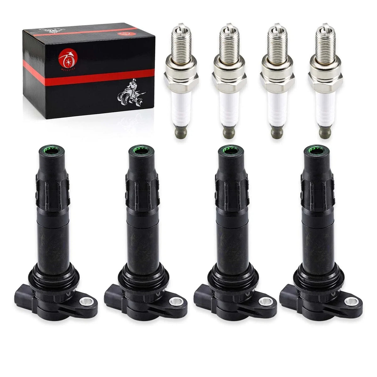 Ignition Coils & Spark Plug for Yamaha WaveRunner FX Cruiser FX1100 (2004–2008)