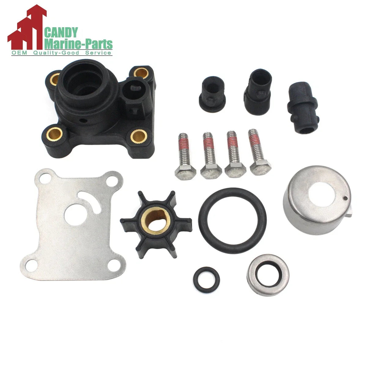 Water Pump Impeller Repair Kit for Johnson Evinrude (9.9HP & 15HP) 394711 0394711