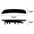 Smoke Lens White LED Front Bumper Side Marker Lights for Dodge Durango (2021–2025)