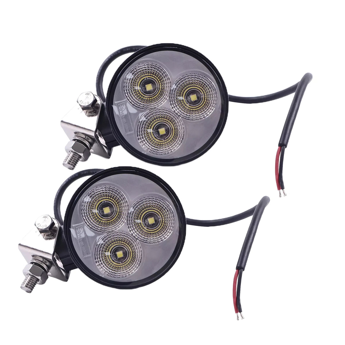 2X 12V 65W Round Floodlamp AXE20661 for John Deere 8100 8200 8300 8500 W550 W650