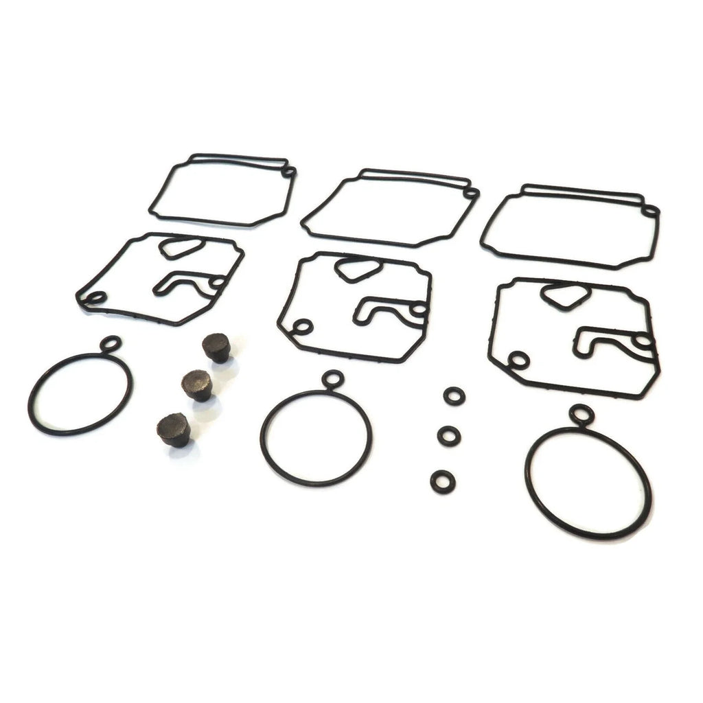 3-Pack Carburetor Rebuild Kit for Yamaha Outboard 2-Stroke (1989–2009)
