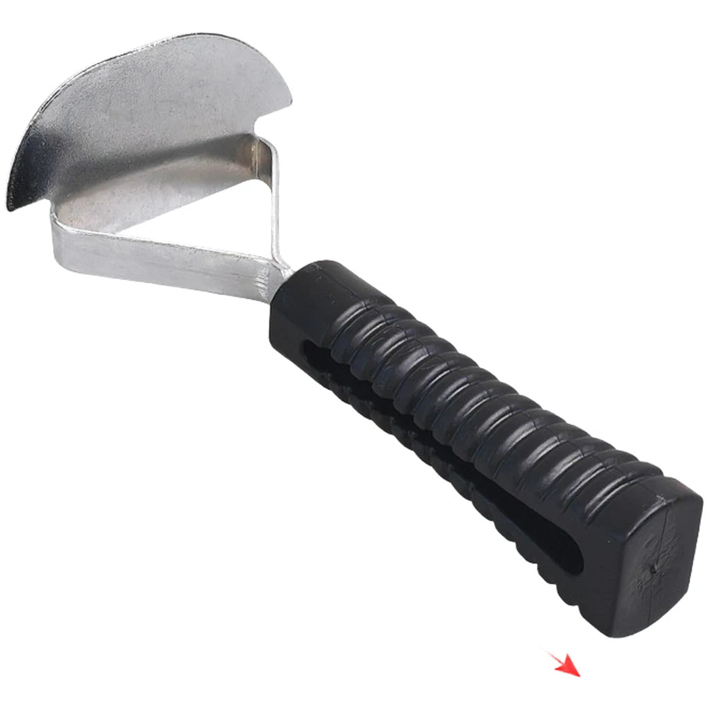 Curved Steel Tire Scraper Tool for Tire Dirt Removing and Grinding Work