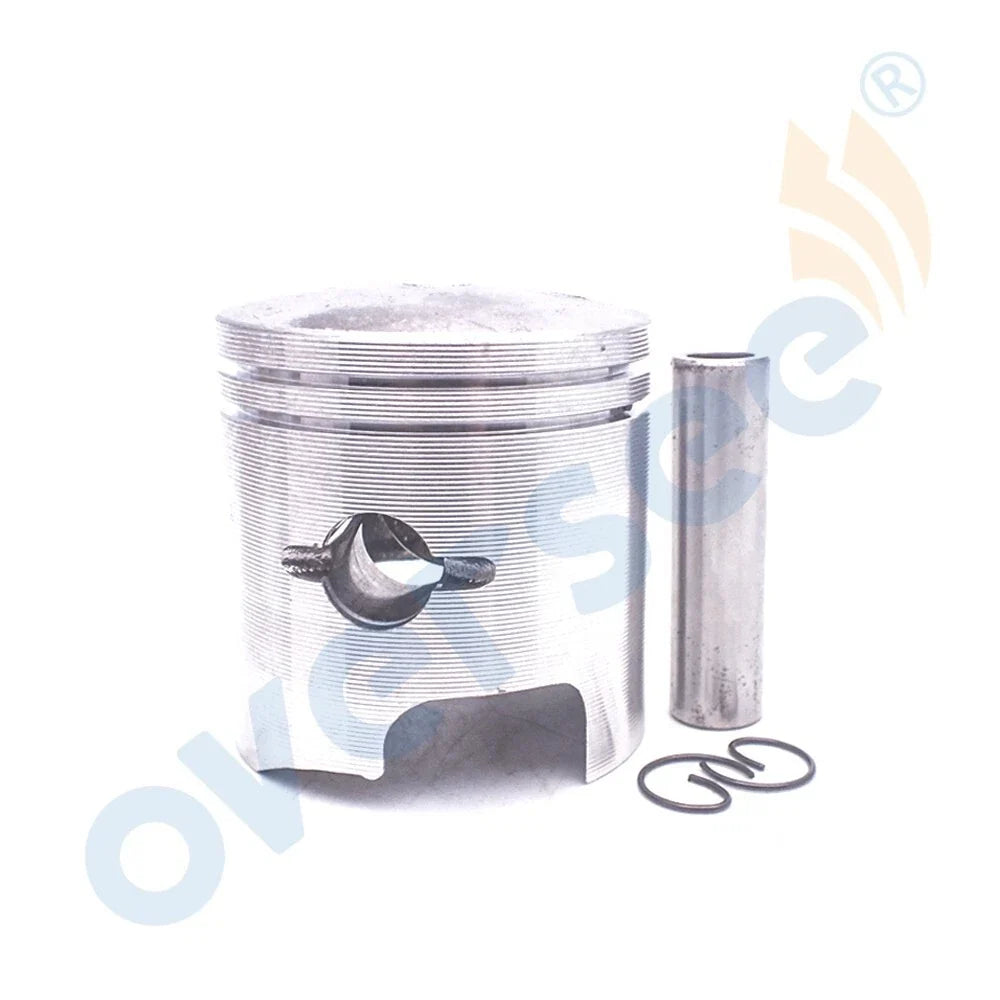 2Pcs Piston Std 12110-93130 for Suzuki Outboard Motor DT9.9 DT15 (N/A)
