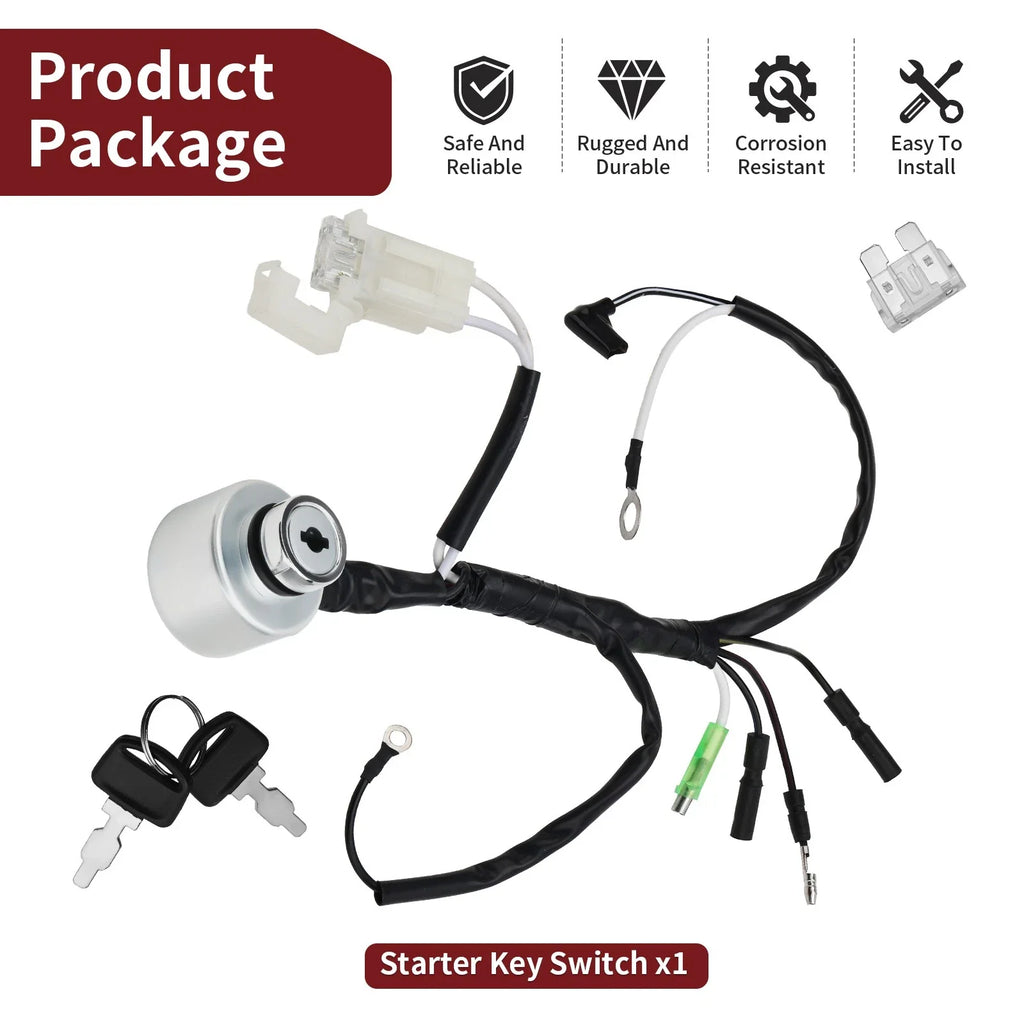 Combination Switch Assy 35100-ZJ1-842 35100-ZJ1-841 for Honda GX610 GX620 GX670 (2005–2023)