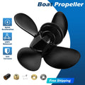10.1 X 15 Outboard Propeller Fit Mercury Boat 25-70HP 13 Spline Tooth 4Blades,RH