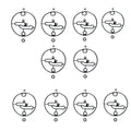 Set of 10 Carburetor Float Bowl Gaskets for Nikki B & Stratton (N/A) 698781 796184 799727