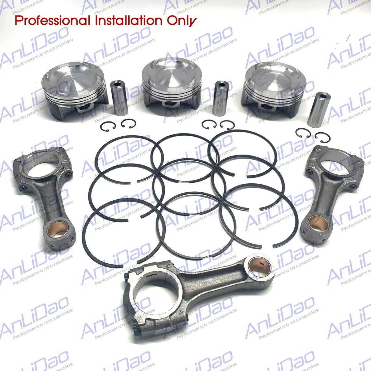 3x Fit SeaDoo RXT IS 255 260 215 RXP RXPX GTX 4-tec Bore Piston & Rod 420890244