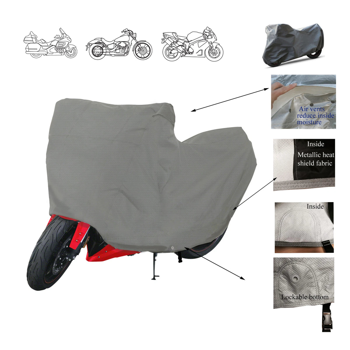 Suzuki DRZ125 DR200SE DRZ250 Motorcycle Storage Cov Heavy Duty Waterproof