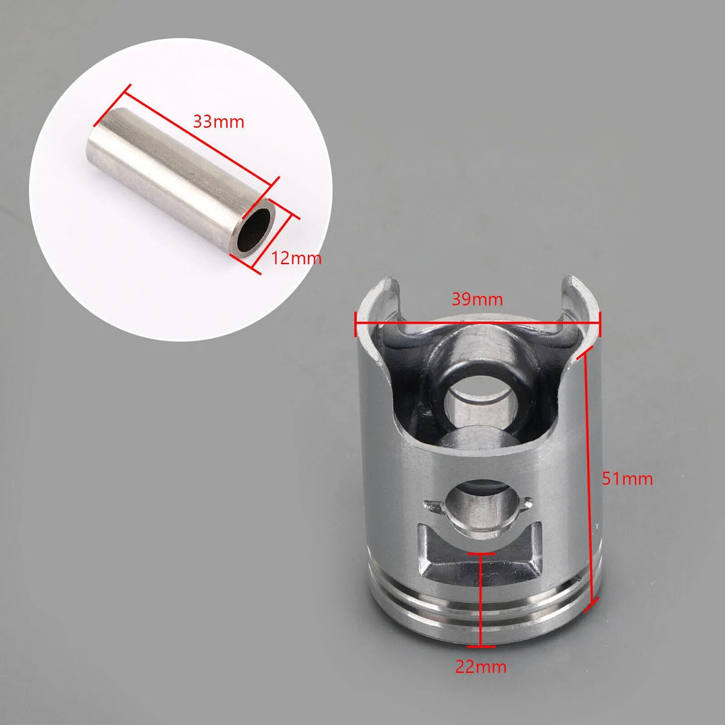 Piston Ring Kit Std 39mm for Honda Dio Tact Cabina Julio Elite Scoopy Lead 50 (T9)