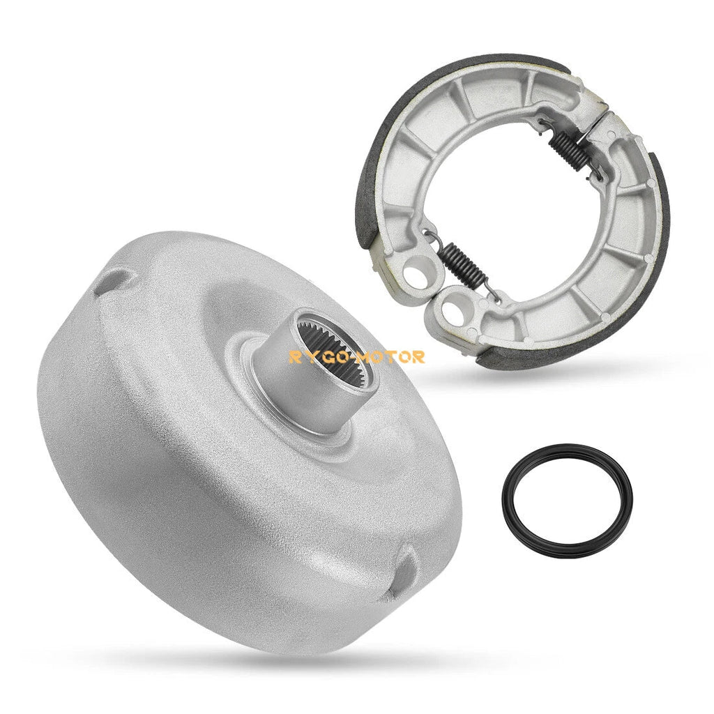 Rear Brake Drum Hub & Brake Shoes for Honda Rancher 420 TRX420 (2007–2013)