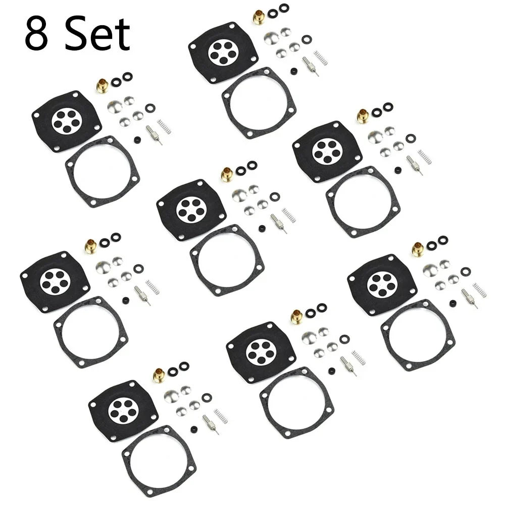Set of 8 Carburetor Gasket Kit for Tecumseh Jiffy Ice Auger 30 & 31 (630978, 630932)
