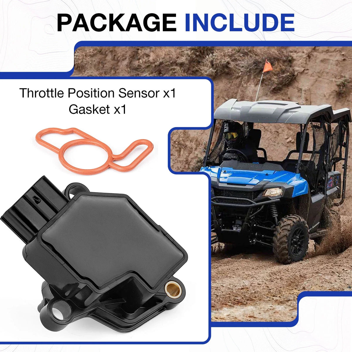 Throttle Body Sensor Set 16060-HP6-A01 for Honda TRX420 TRX500 TRX680 TRX700XX (2004–2019)