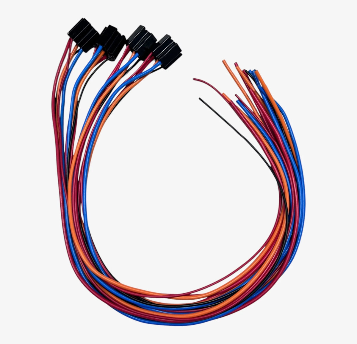 Eclaya 5 Pin Cable Relay Socket Harness Connector Replacement 12V - 4 Pack