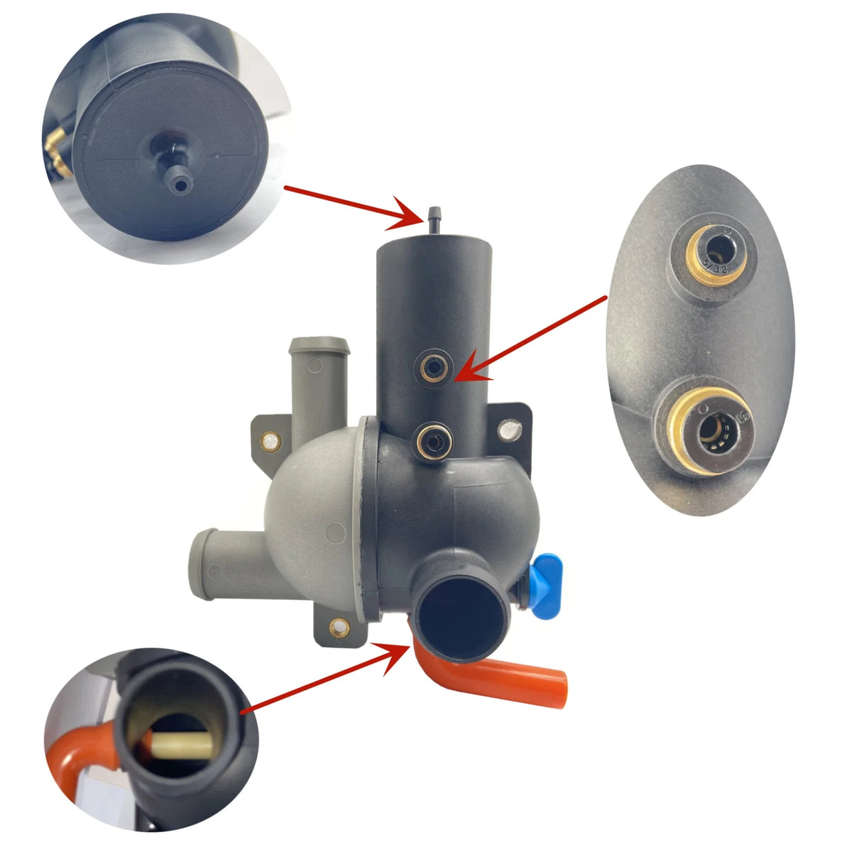 Quicksilver 863802T2 Water Distribution Housing for Mercury Mercruiser 4.3L MPI (1996–2006)