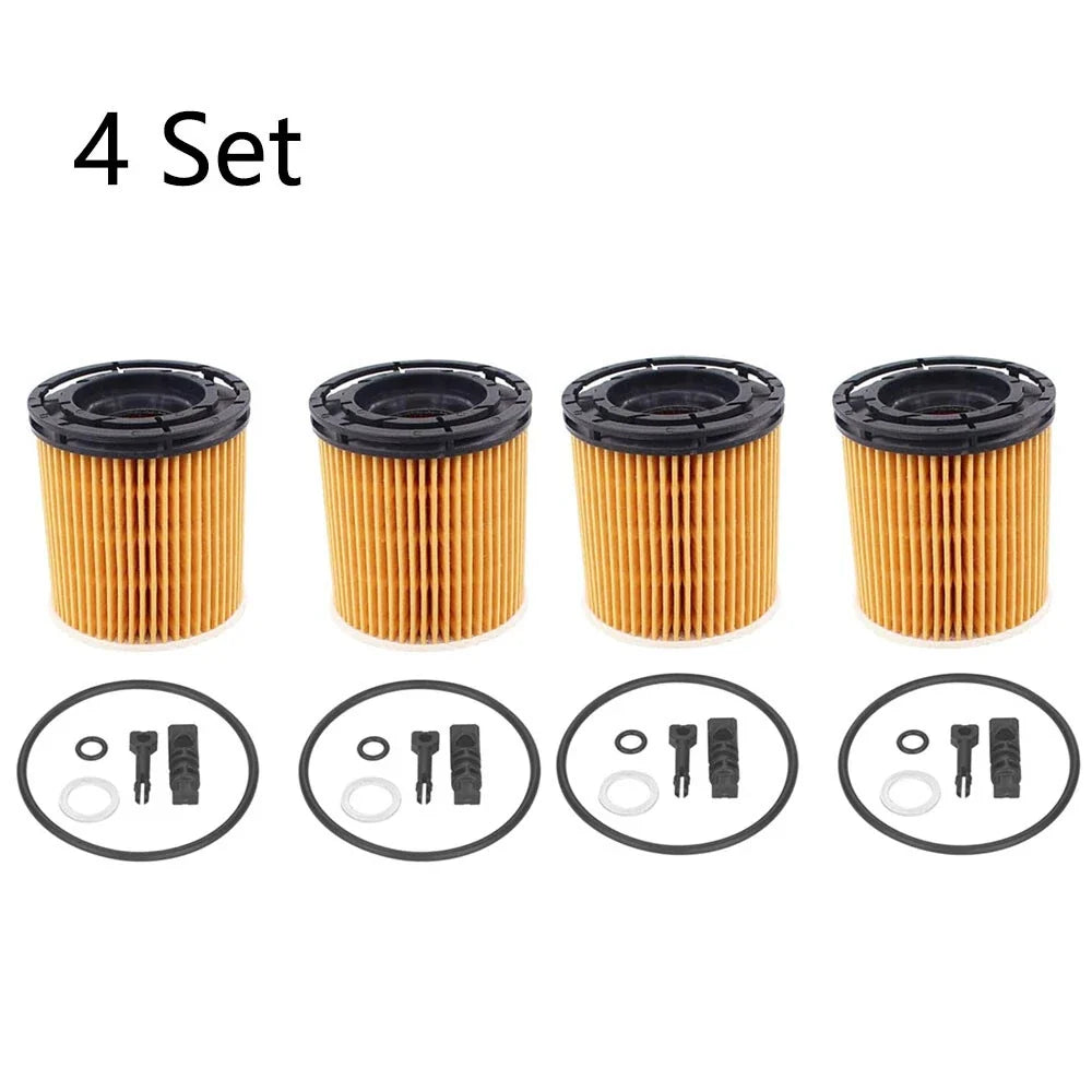 Set of 4 Oil Filters for Hyundai Elantra, Kia Sorento, Rio (1.6L, 26350-2M000)