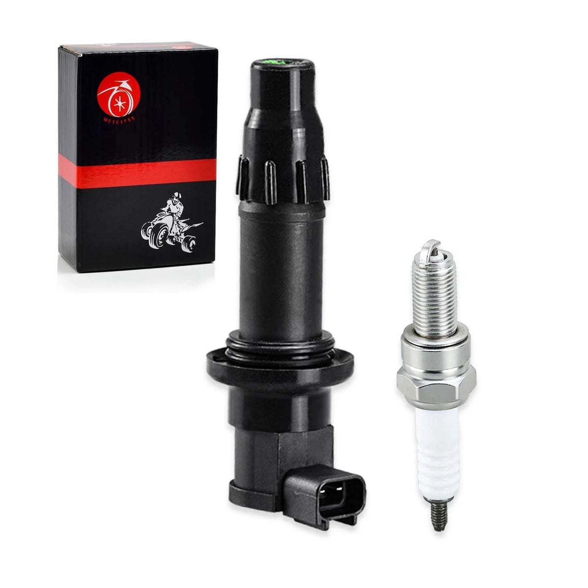 Ignition Coil & Spark Plug for Yamaha YZ450F (2003–2009) WR450F (2003–2011) YFZ450 (2004–2013)