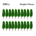 20Pcs 2.36" Model Trees for Diorama Miniature Scenery Railroad Landscape