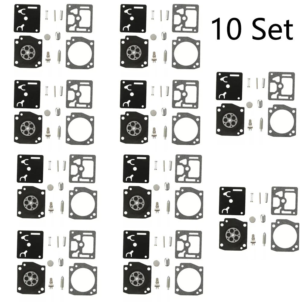 Set of 10 Carburetor Kits for Husqvarna 340 345 346 350 346XP Zama RB-122