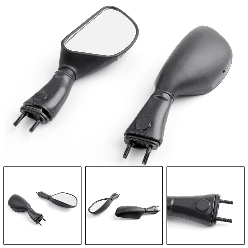 Mirrors for Kawasaki ZX6R ZX9R (1998–2003) Black