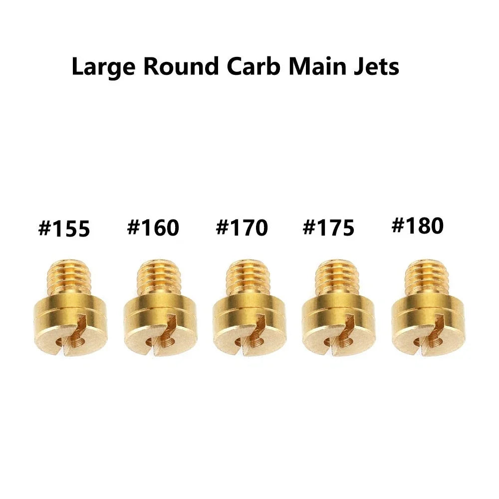 5pcs Carburetor Main Jets for Mikuni N100/604 (#155, #160, #170, #175, #180)