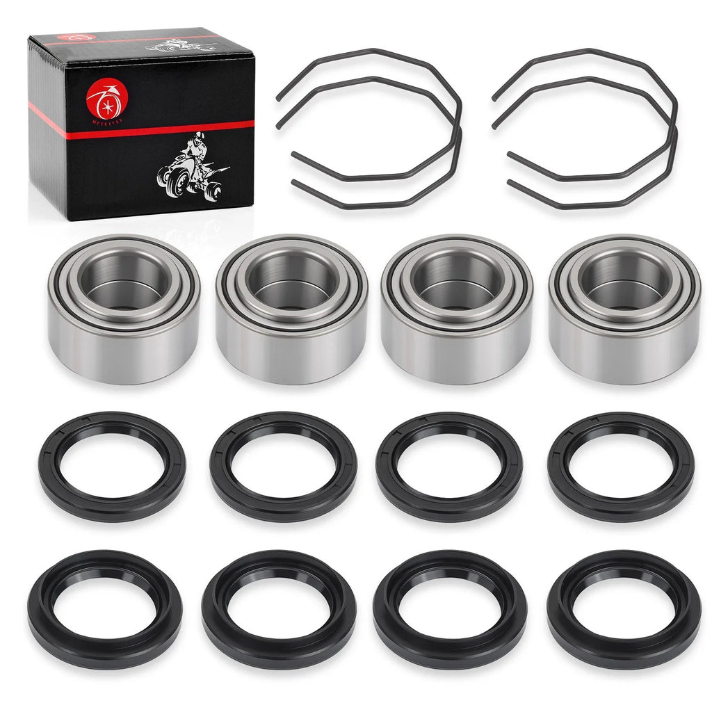 Front Rear Wheel Hub Bearings Seals Kit for Arctic Cat 300 2x4 4x4 (1998–2004)