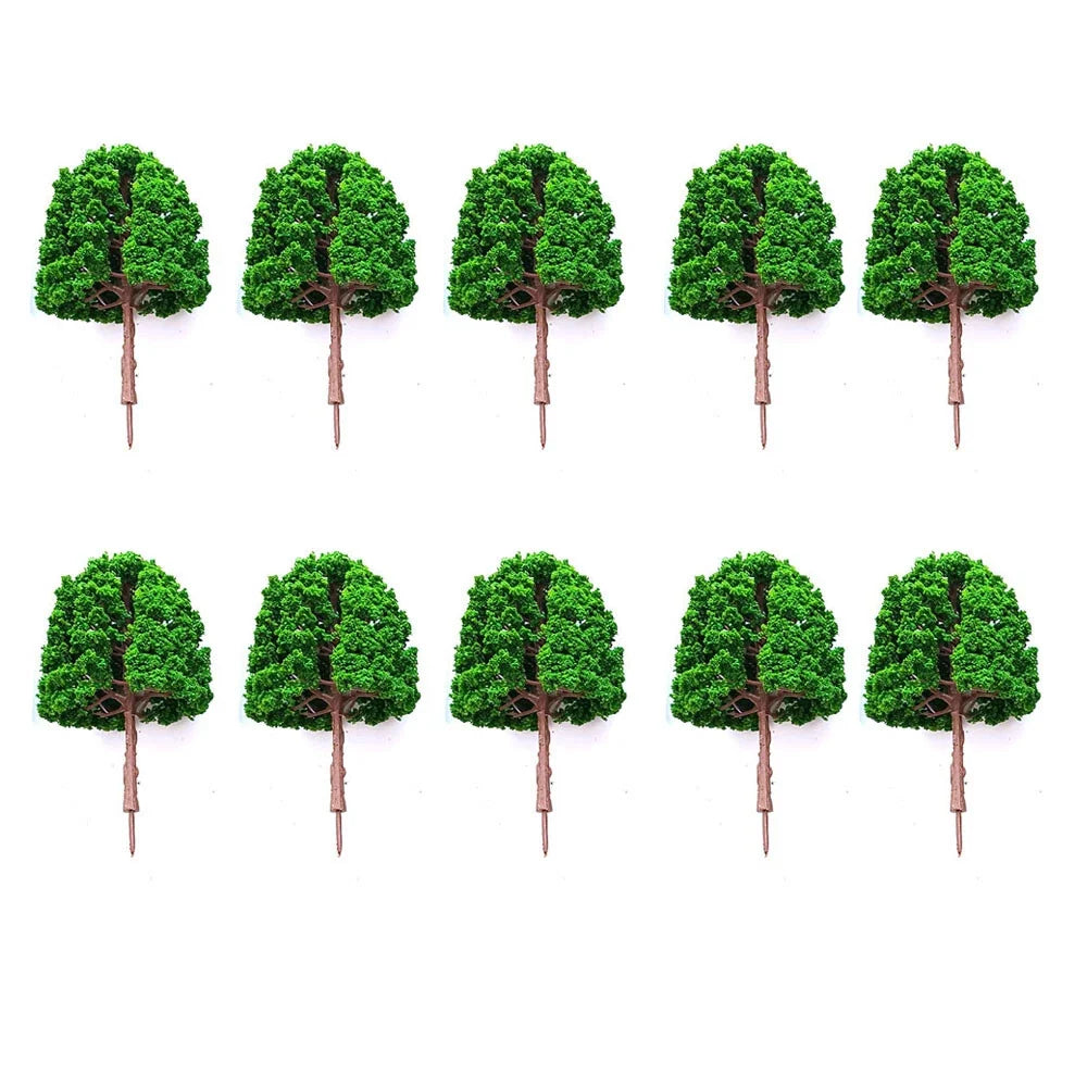 10Pcs Model Trees for Train Railroad HO OO Scale