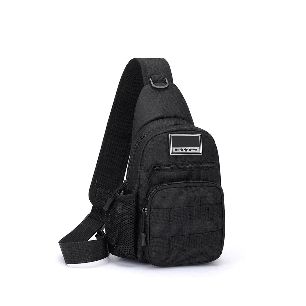 Tactical Sling Backpack for Travel, Cross Body Chest Pack - Black