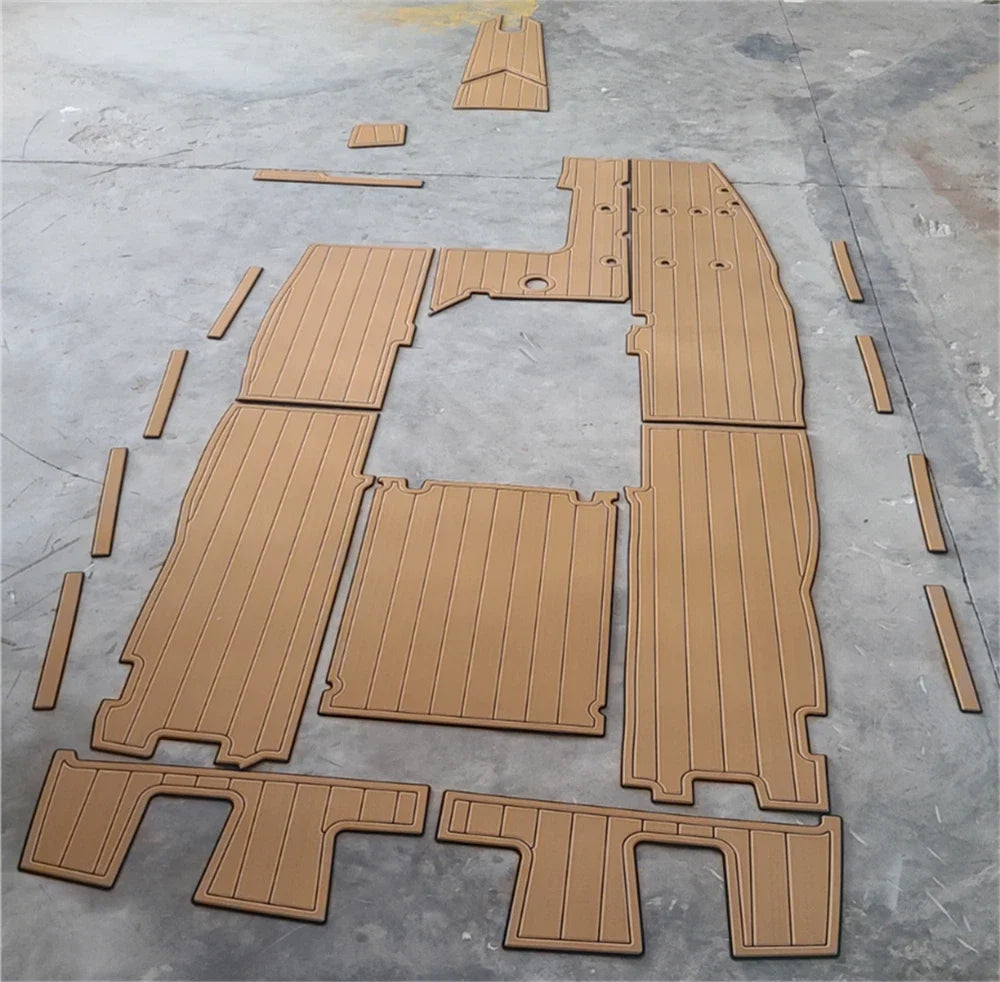 EVA Foam Cockpit Pad for Mastercraft Prostar (1988) - Faux Teak Deck Flooring
