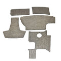 Cobalt Boat Snap-In Carpet Mats 406847 - Non-Skid Gray (set of 5)