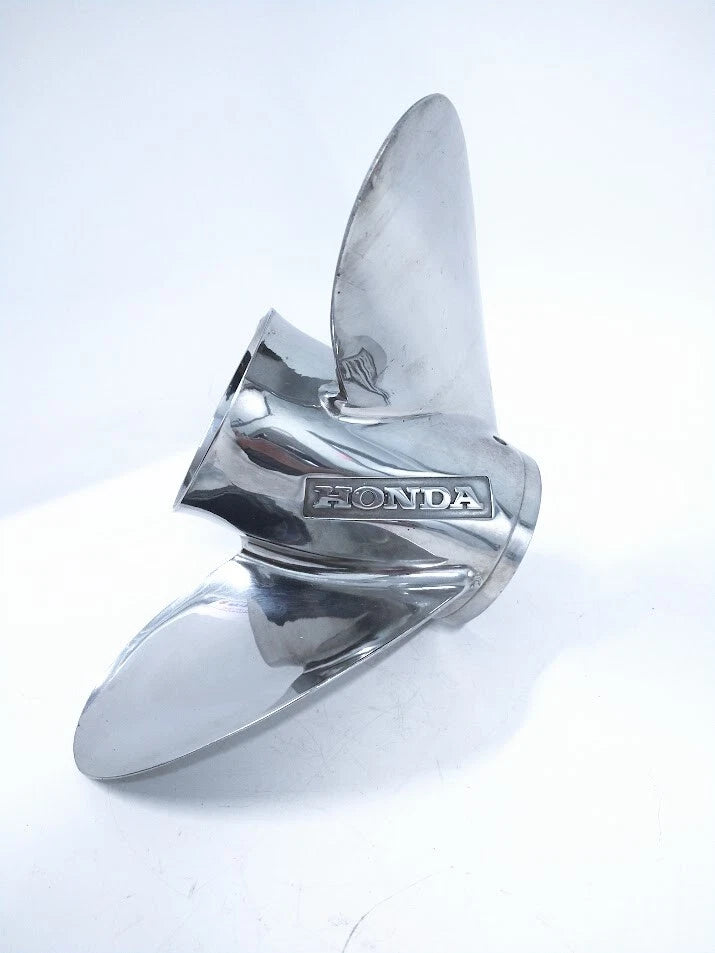 Honda Marine 3 X 13 1/4 X 17 LH, Stainless Steel Propeller, 08M60-ZW7-B10