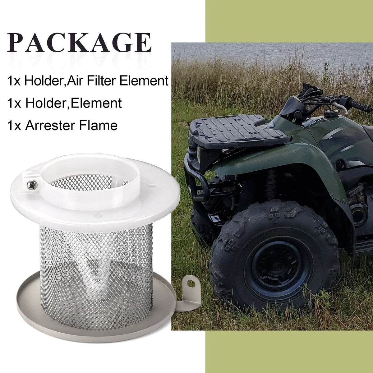 Air Filter Guide Kit for Kawasaki Bayou KLF300 (1989–2005) Prairie KVF300 KVF400 (1997–2002)