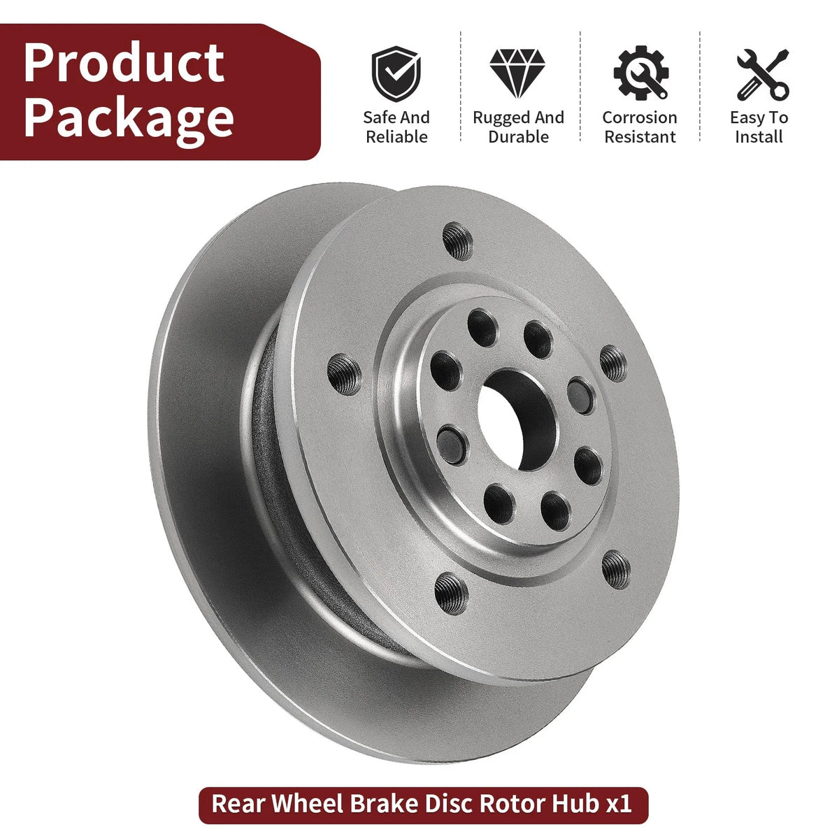 Rear Wheel Brake Disc Hub for John Deere Gator HPX TX HPX615E HPX815E (AM135647)
