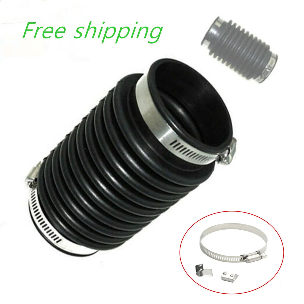 Exhaust Bellows for Mercruiser Alpha 1 Gen 1, Bravo, Pre Alpha Type 1 (Rubber)