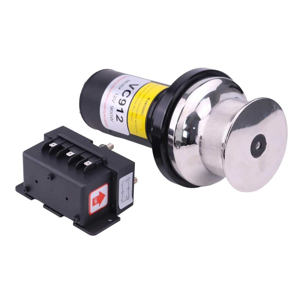 12V 900Watts Capstan Electric Windlass Kit for Mid-Size Boats Mooring 900 Series