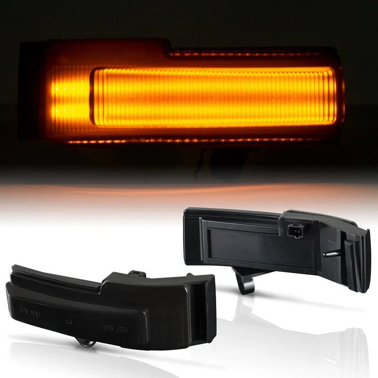 Smoke LED Side Mirror Blinker Light Turn Signal Lamps for Ford F-150 (2015–2018)