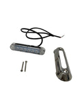 TH Marine SM7815B, Marine Stainless Steel Blue Under Water LED Light, No Gasket