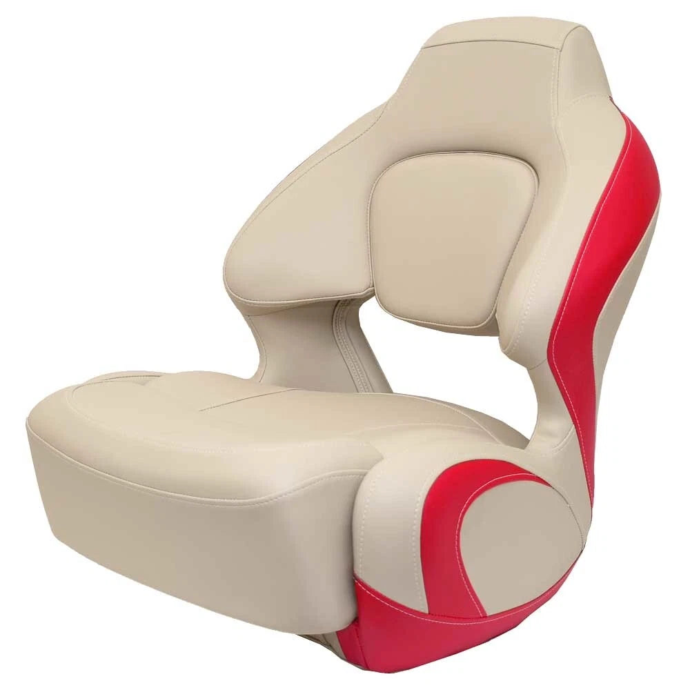 Chaparral Boat Captains Helm Seat 31.00972 - H2O Bolster Beige Red
