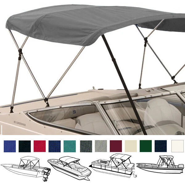 3 Bow Bimini Top Set Fits Boston Whaler 17 Montauk Fishing Center Console Boat
