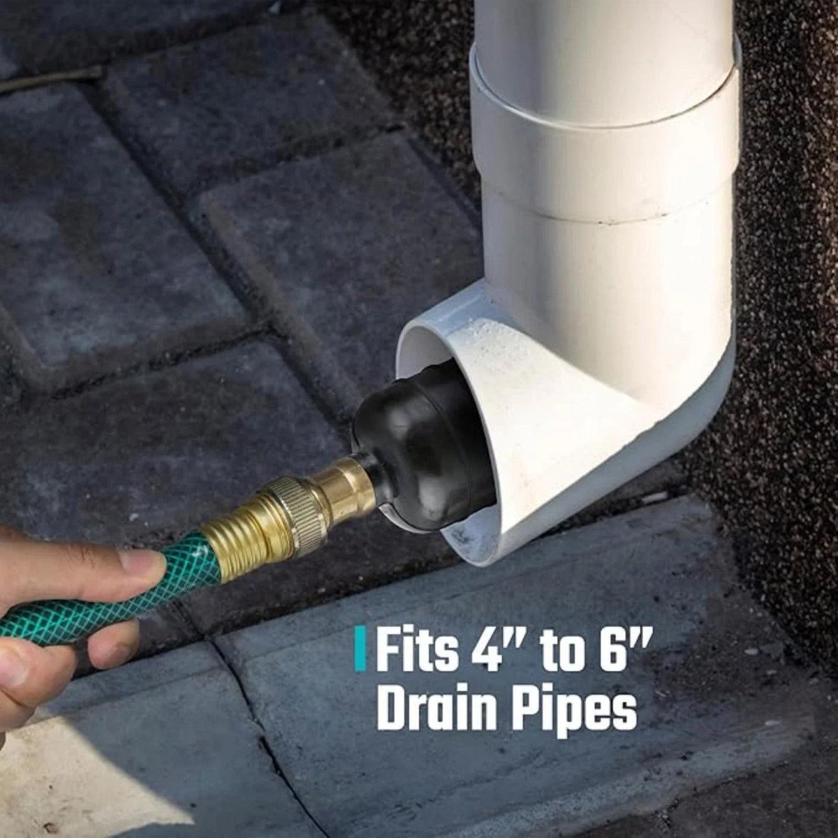 Large Drain Cleaning Bladder for 4 to 6 Inch Drain Pipes
