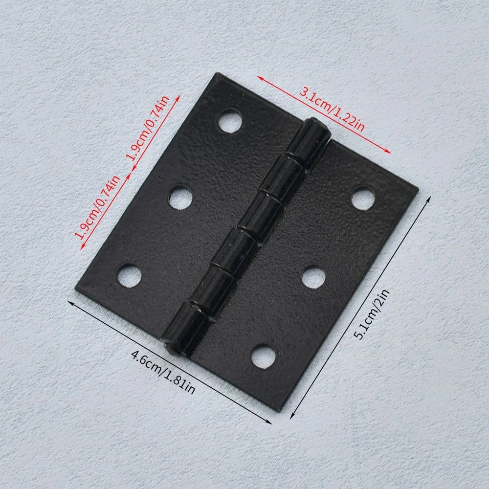 2Pcs Cabinet Hinge for Wooden Box Toolbox Cupboard (51mm x 46mm)