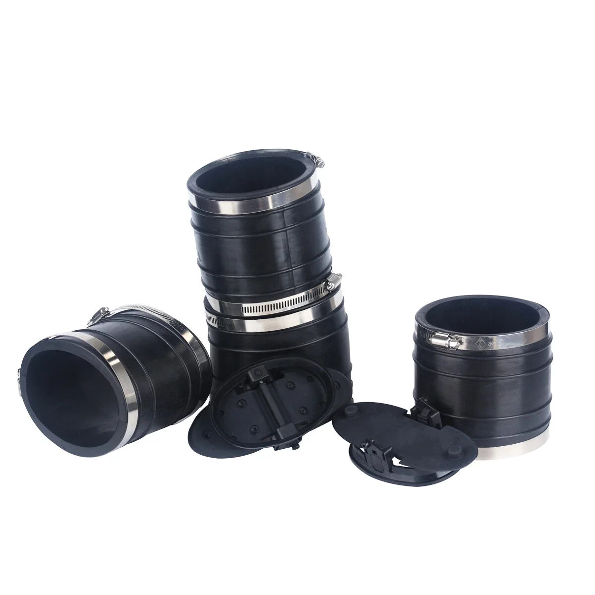 Y Pipe Exhaust Bellow Hose Kit for Mercruiser V6 V8 Engines (32-14358, 32-14358001)